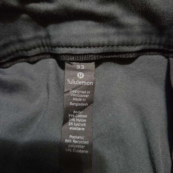 Lululemon Commission Pants Men's 34x28 Gray Classic Fit Chino Casual LM5440S - Picture 2 of 6